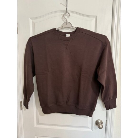 Women's Aerie OFFLINE Brown Oversized Fit Sweatshirt L - Picture 1 of 8